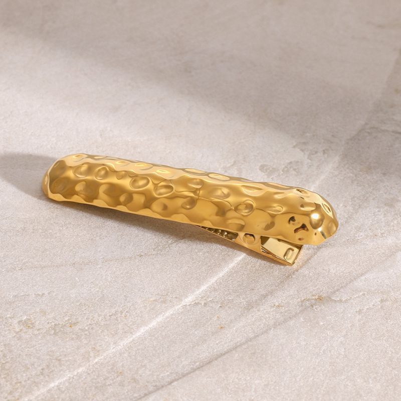 Hammer Pattern Stainless Steel Hammered Hairpin