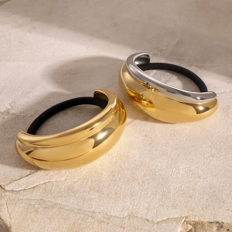 Gold And Silver Stainless Steel Curved Hair Band