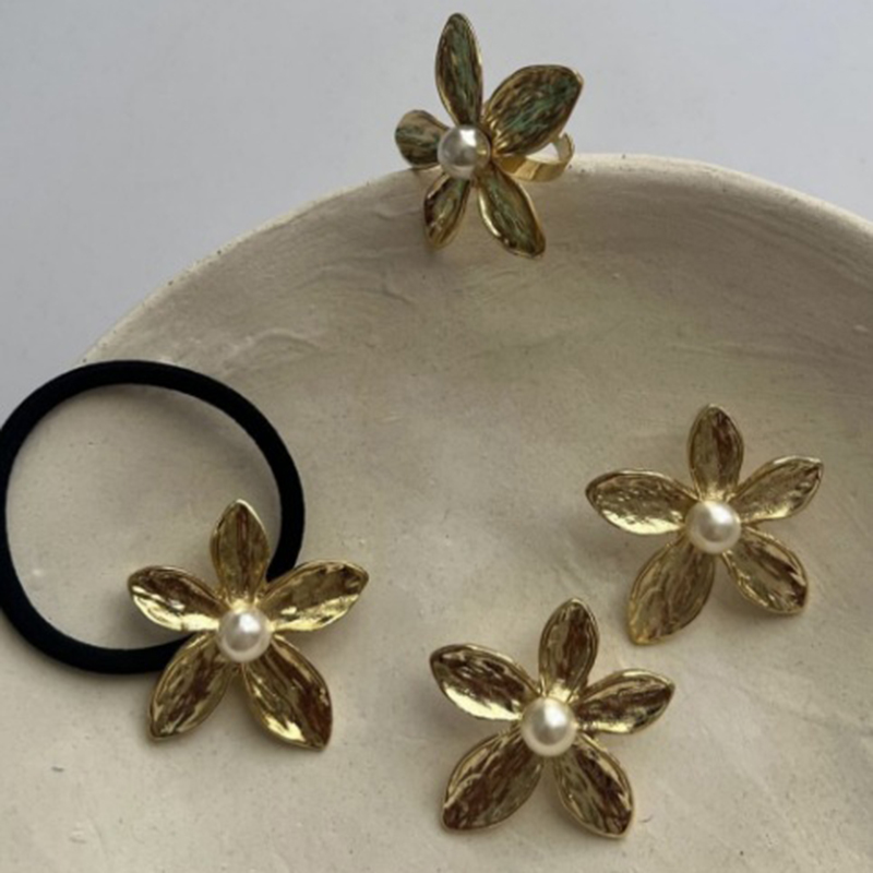 Silver 2 Alloy Bow Hair Tie