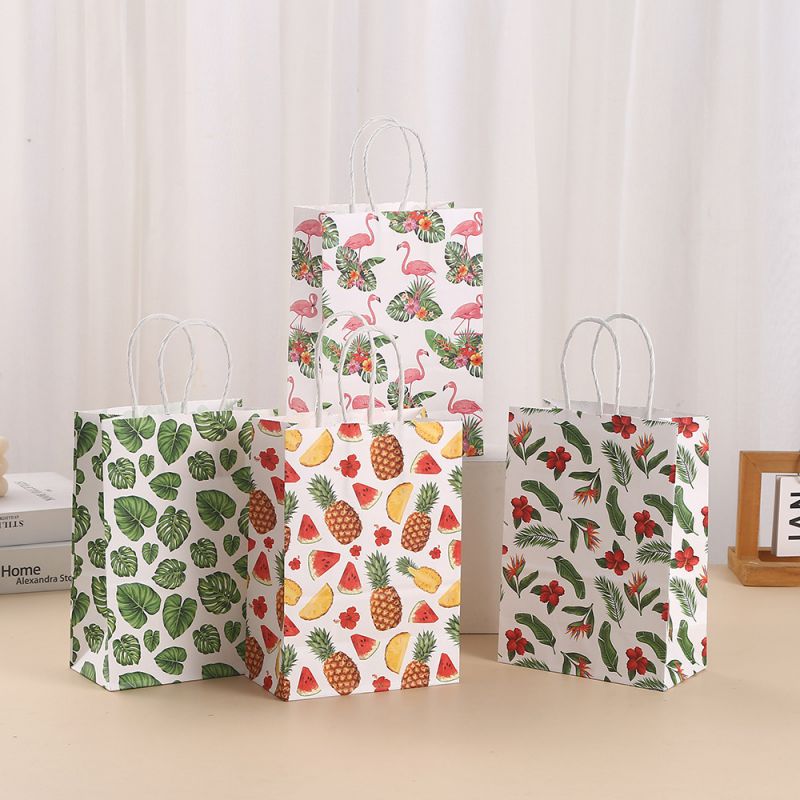 4# Printed Square Gift Bag (24 Pieces)