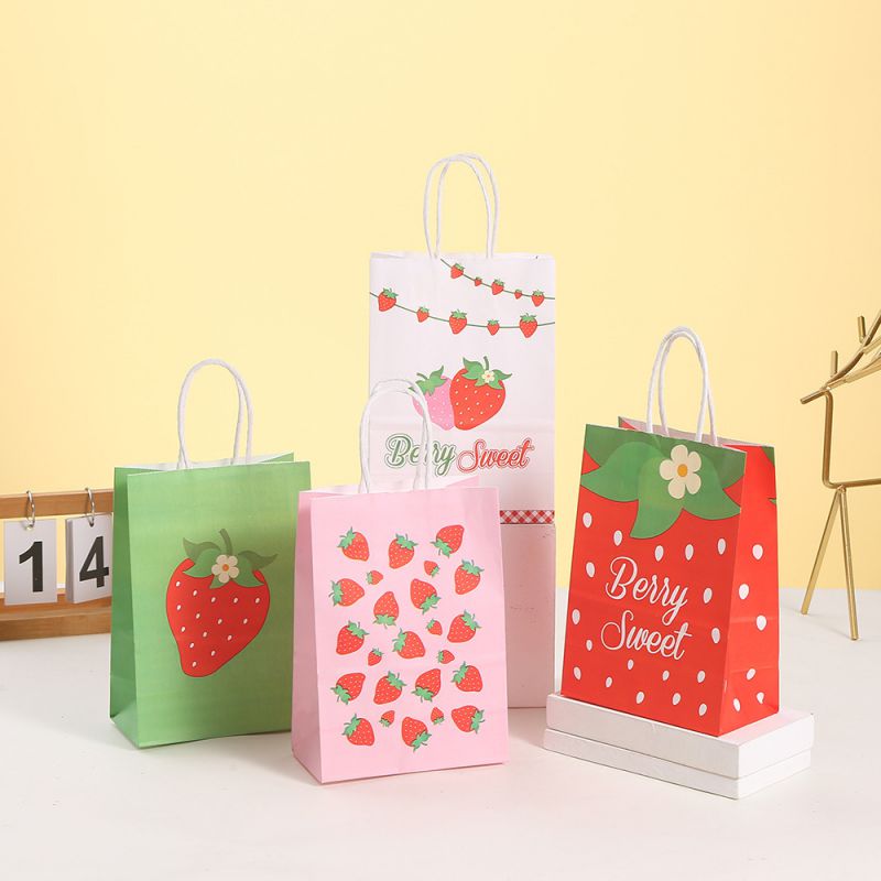 4# Printed Square Gift Bag (24 Pieces)