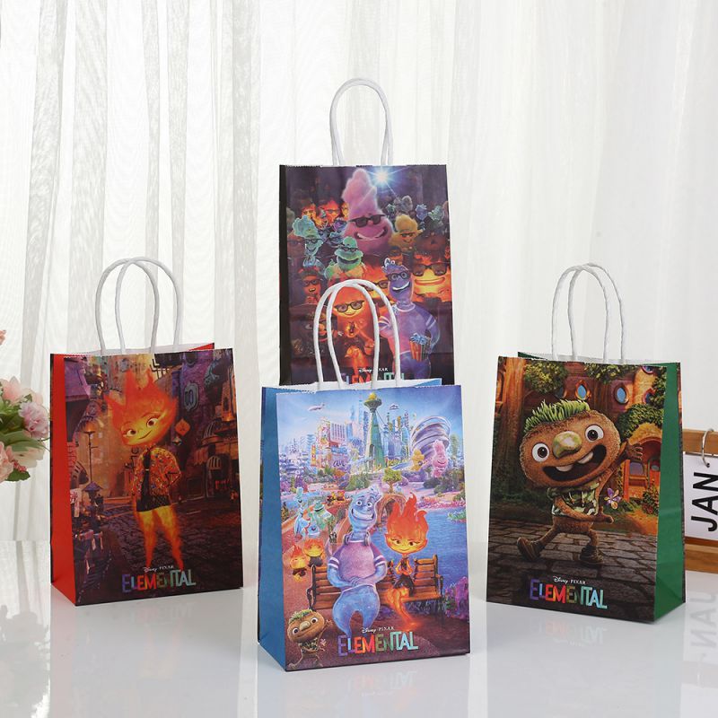 4# Printed Square Gift Bag (24 Pieces)