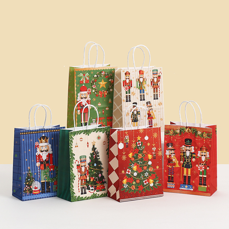 6# Printed Square Gift Bag (24 Pieces)
