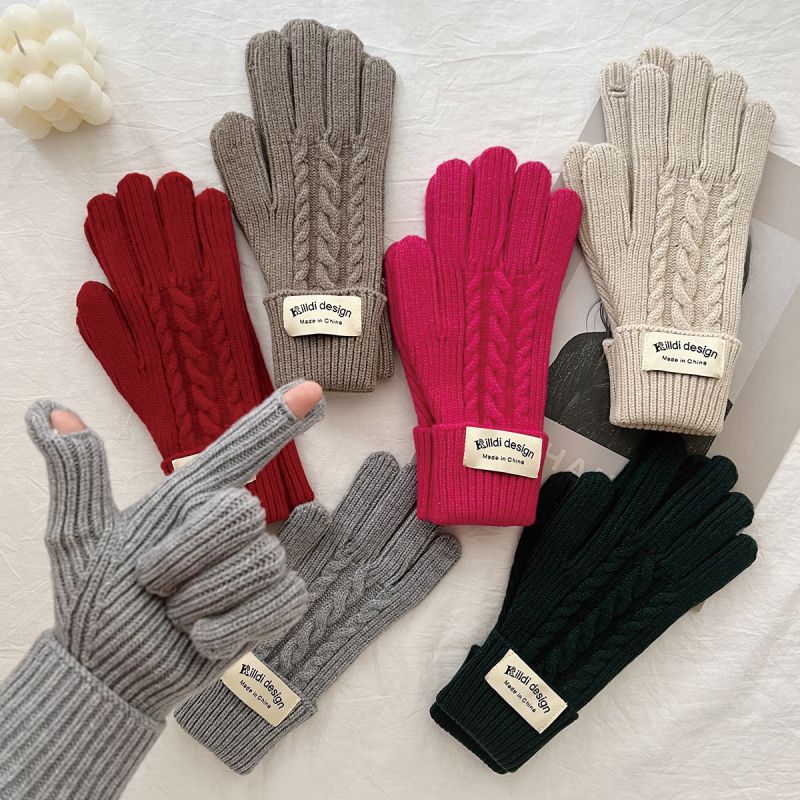 Guantes De Punto Etiquetados