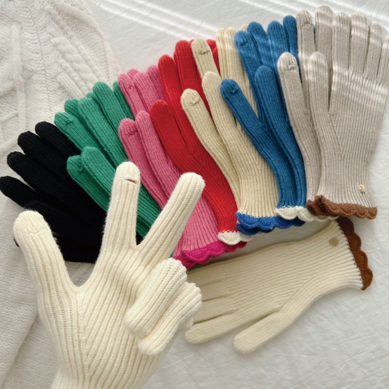 Guantes De Punto De Encaje