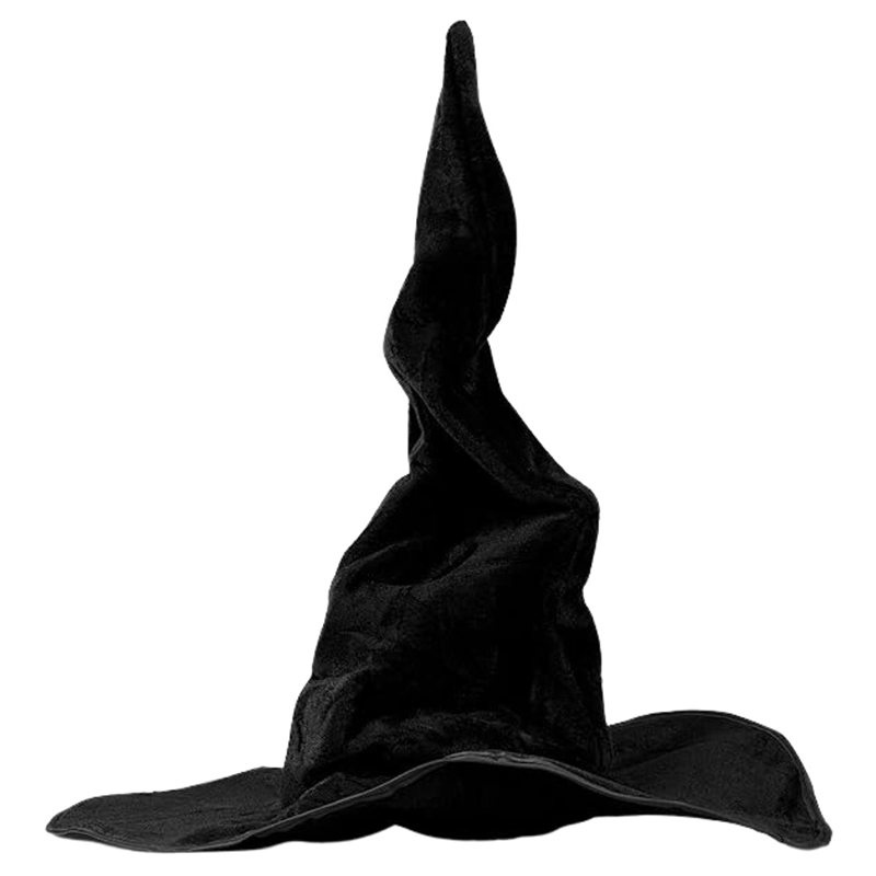 Widened Twist Cap Felt Halloween Flannel Wizard Hat