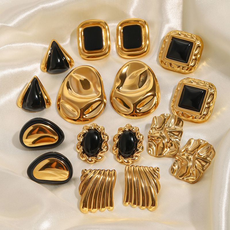 Pendientes Triangulares De Acero Inoxidable
