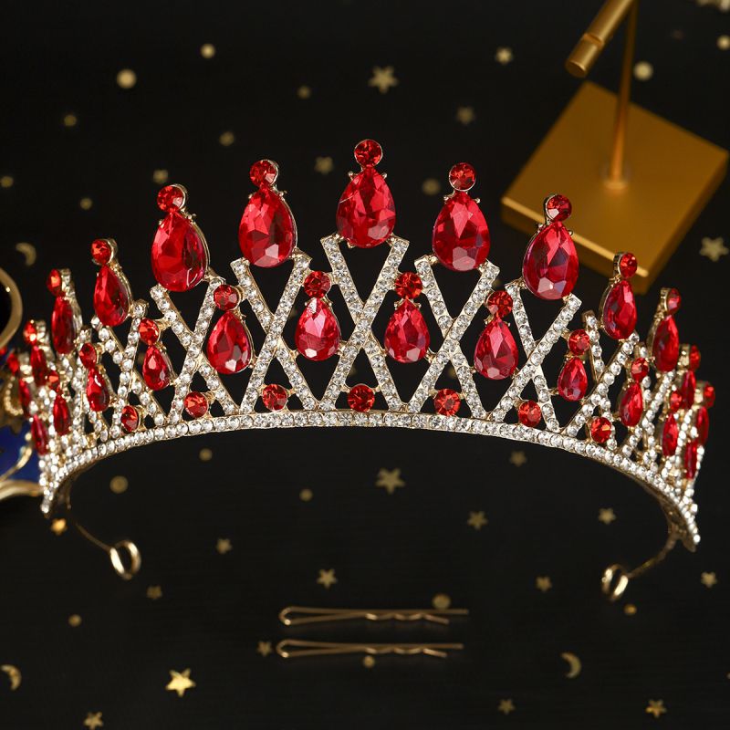 Corona En Forma De Gota De Aleación De Diamantes