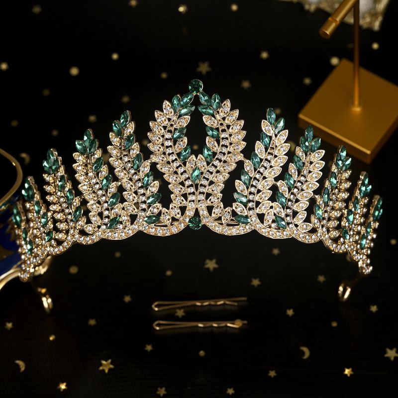Corona De Hoja De Diamante De Aleación
