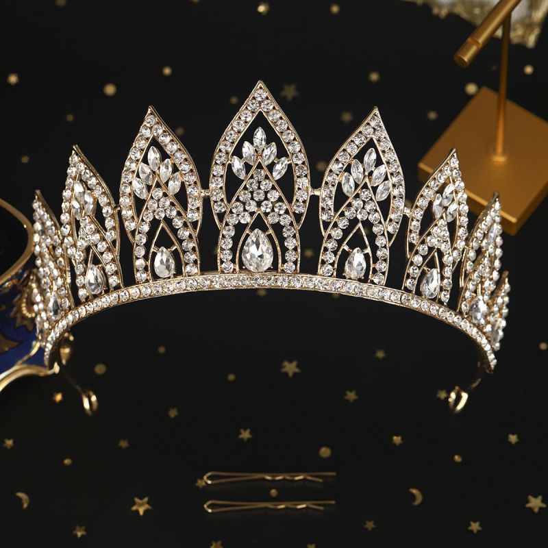 Corona En Forma De Gota De Aleación De Diamantes