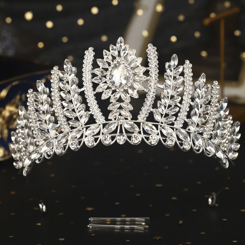 Corona En Forma De Gota De Aleación De Diamantes