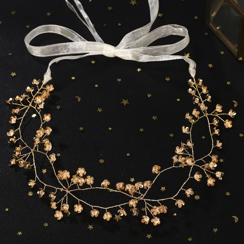 Diadema De Flores Metálicas