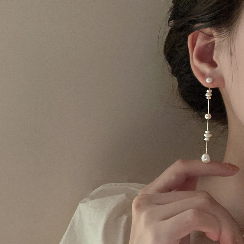 Pendientes De Perlas Irregulares