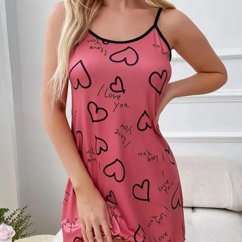 Camisón De Tirantes Estampado