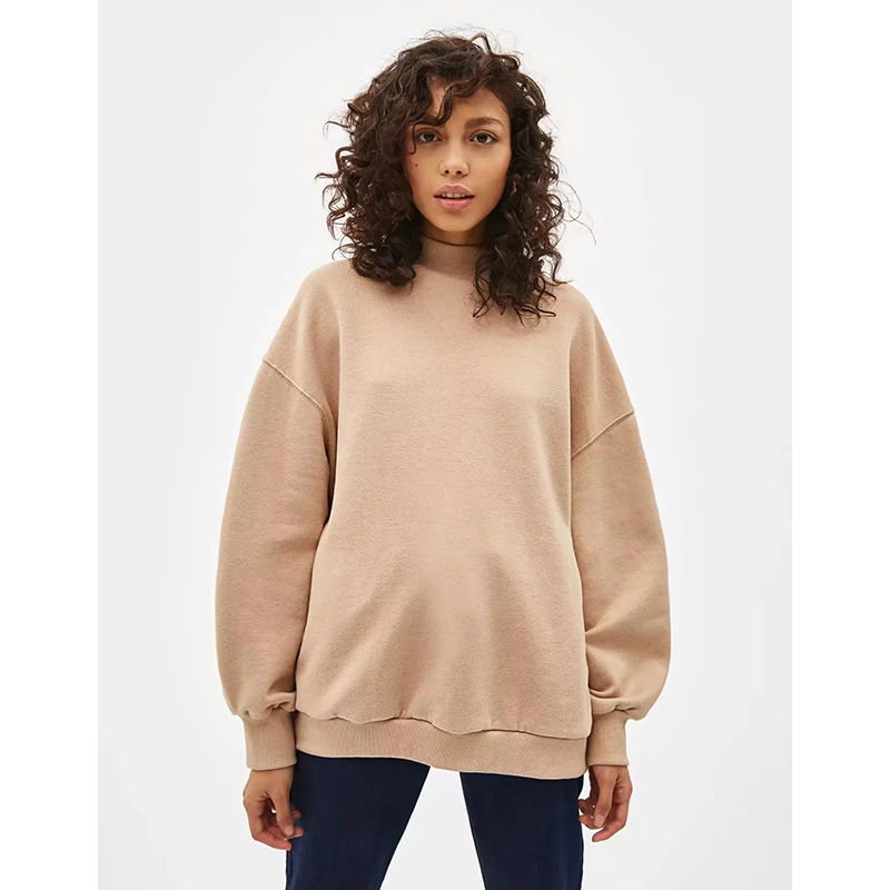Sudadera De Poliéster Con Cuello Redondo