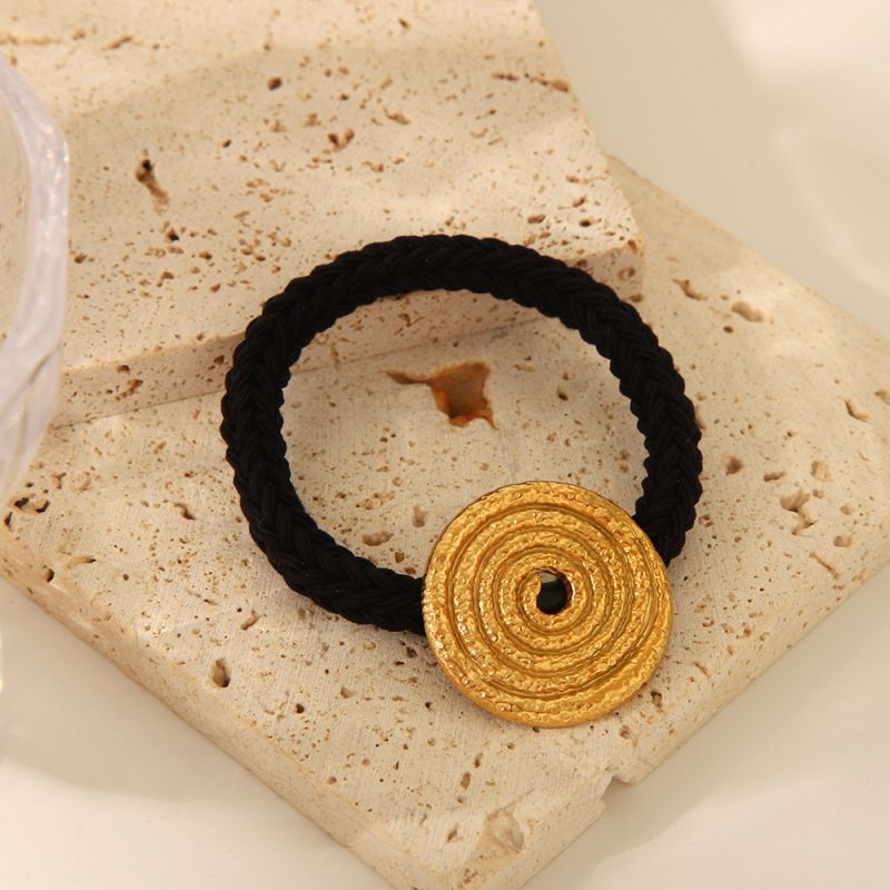 Gold Stainless Steel Mosquito Coil Hair Ring