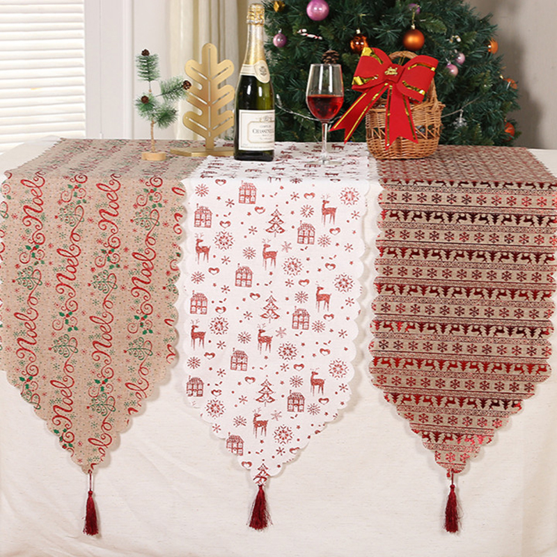 Type C Christmas Print Table Runner