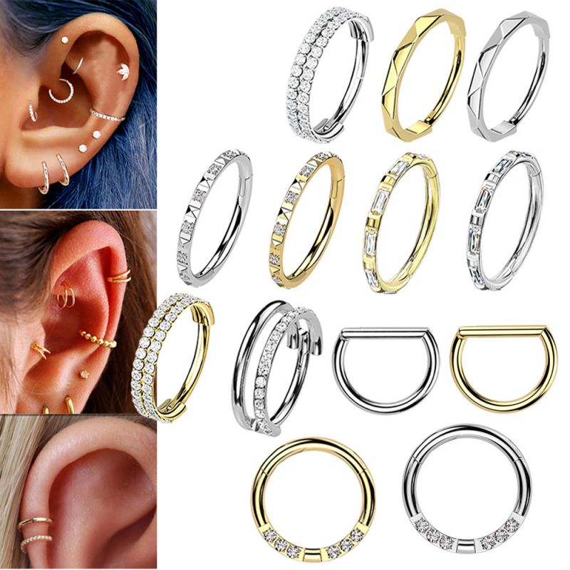 Piercing Nariz Redondo Acero Titanio