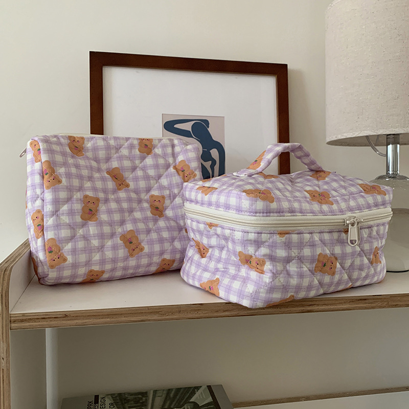 Bolsa De Almacenamiento De Gran Capacidad Con Estampado De Algodón
