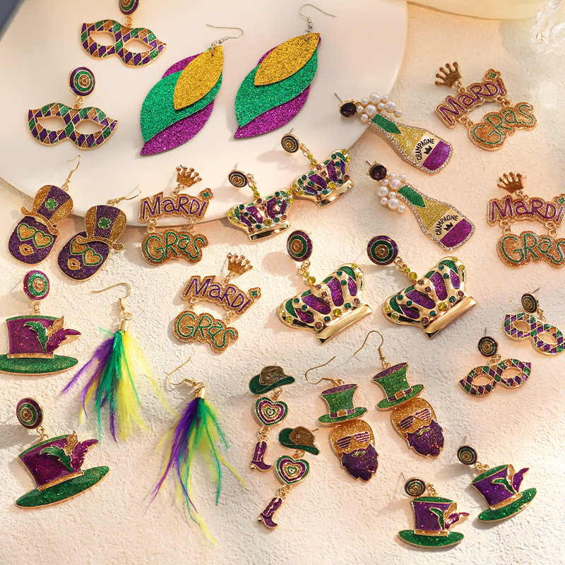 15# Alloy Mask Earrings