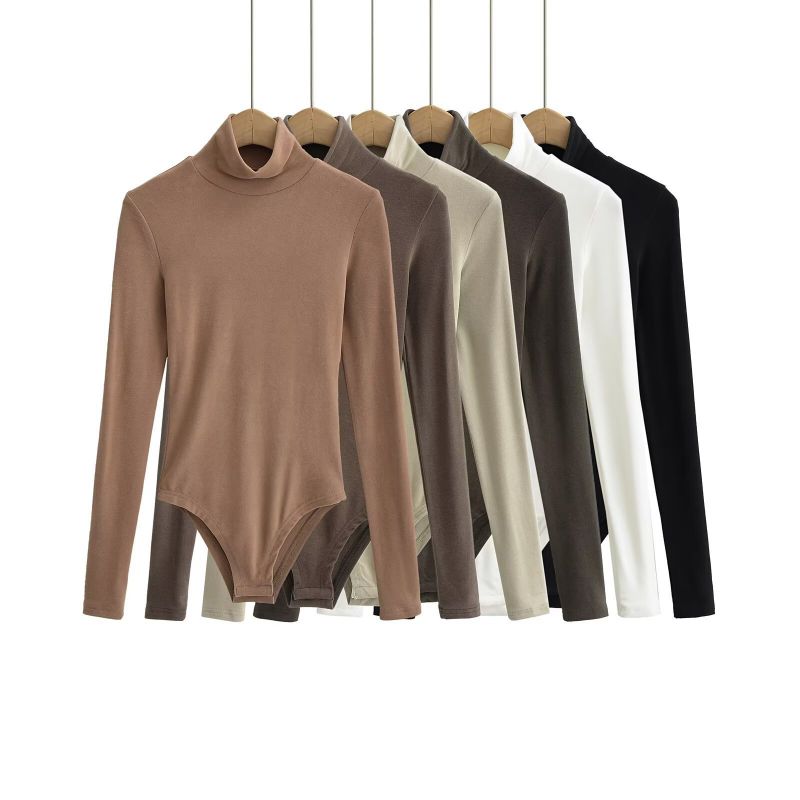 Mono De Algodón Con Cuello Alto