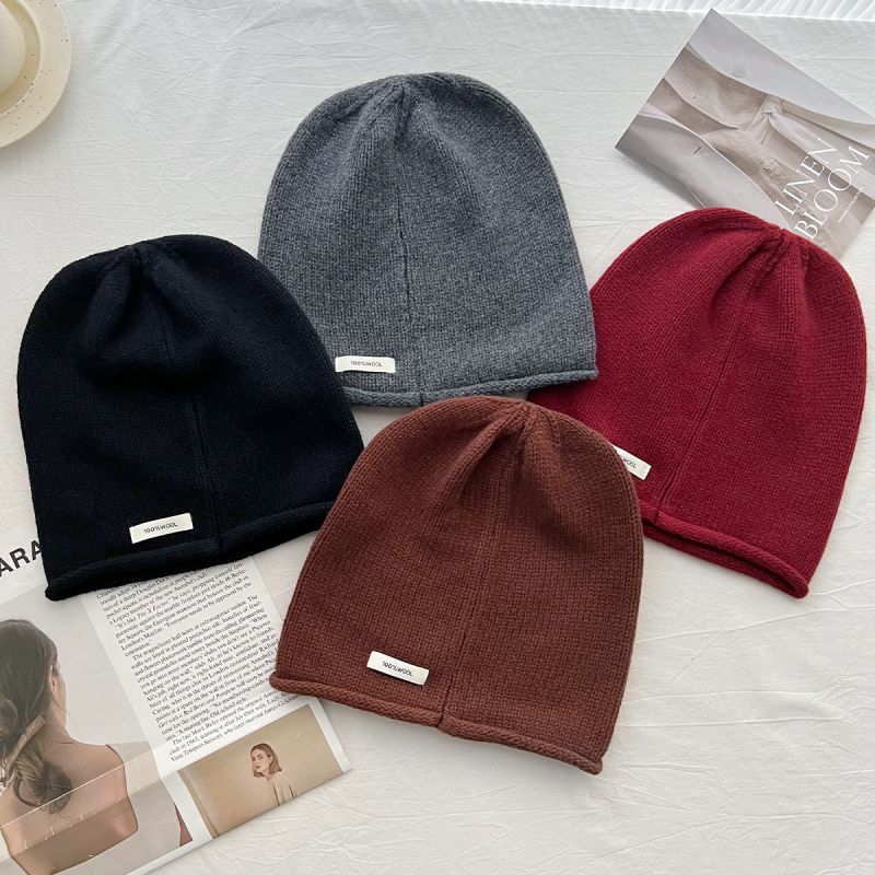 Gorro De Punto De Lana Con Parche