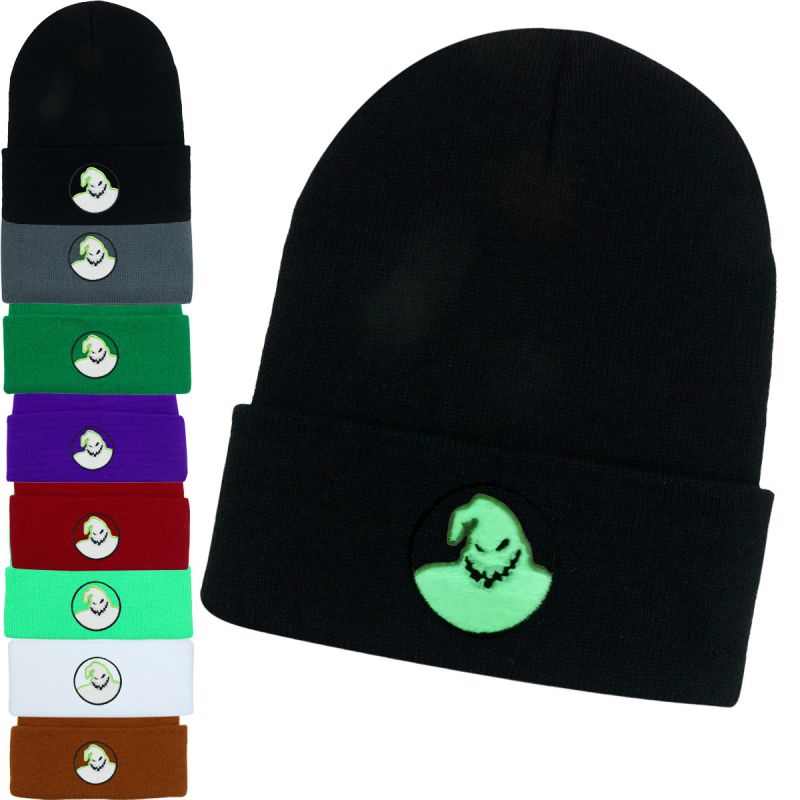 Gorro Acrílico Con Bordado De Fantasma