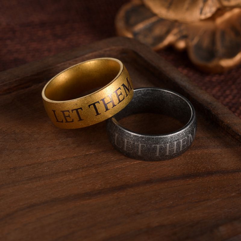 Anillo Redondo De Acero De Titanio