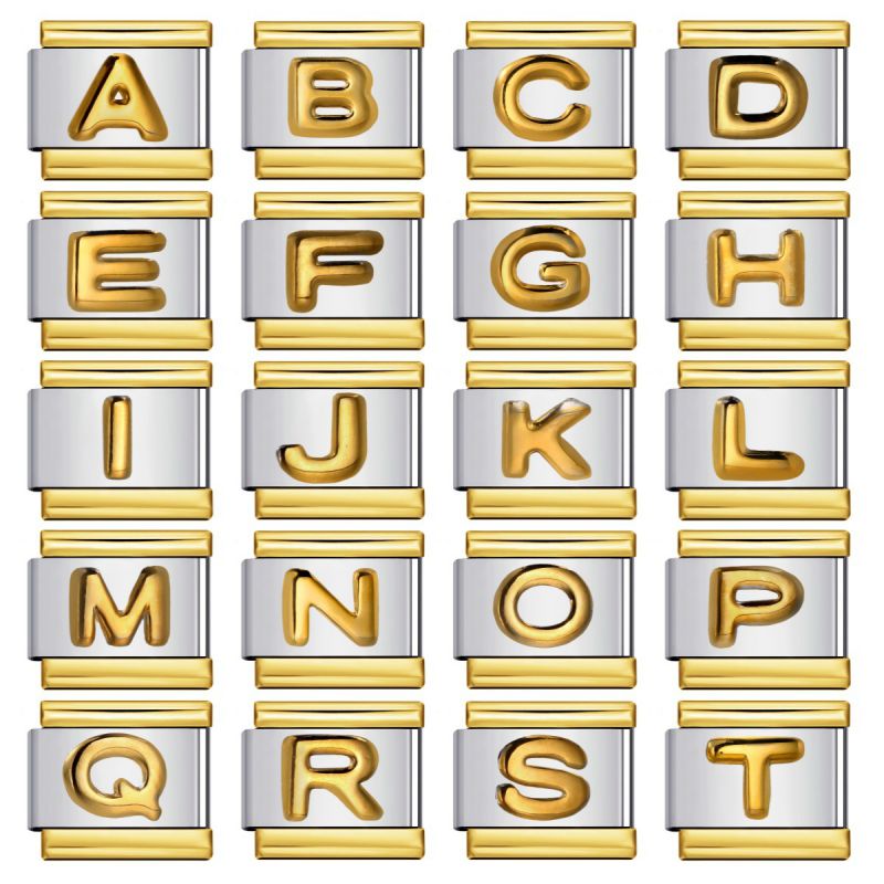 Accesorios Para Módulo De 26 Letras Color Block De Acero Inoxidable