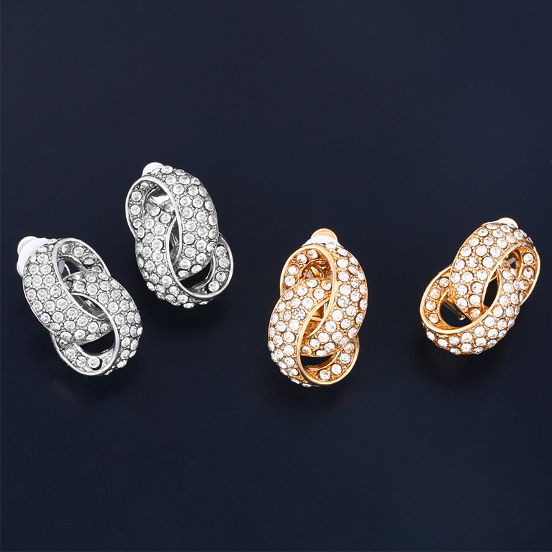 Pendientes Geométricos De Aleación De Diamantes