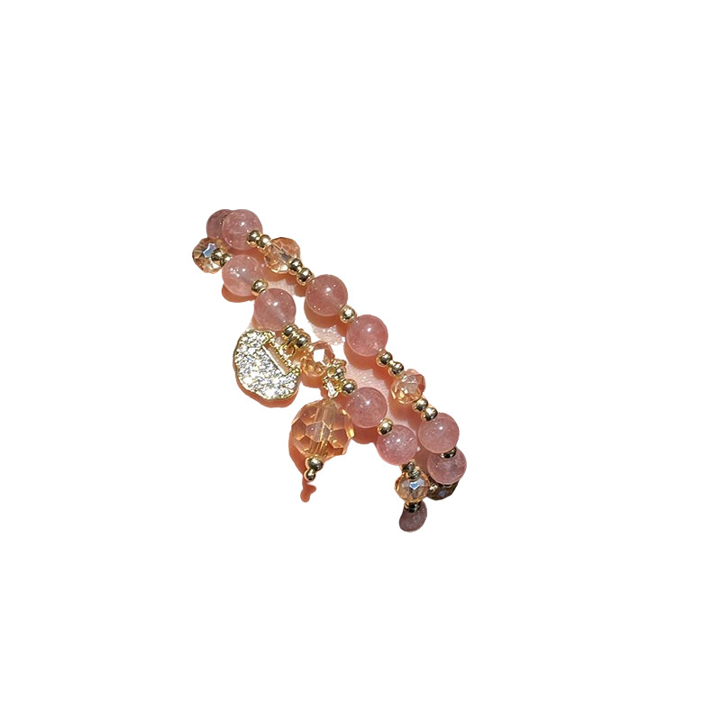 Pulsera Con Cierre De Seguridad Con Cuentas De Cristal