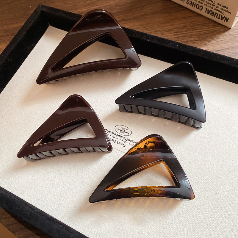 4# Grab Clip-wine Red-large Acrylic Triangle Clip