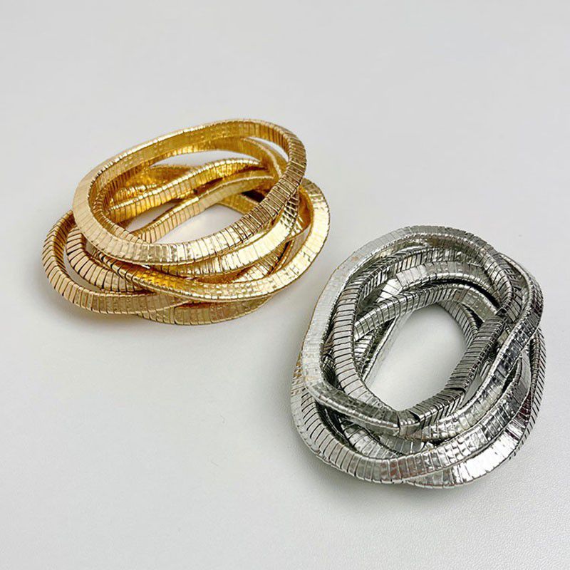 Gold Multi-layered Square Bracelet