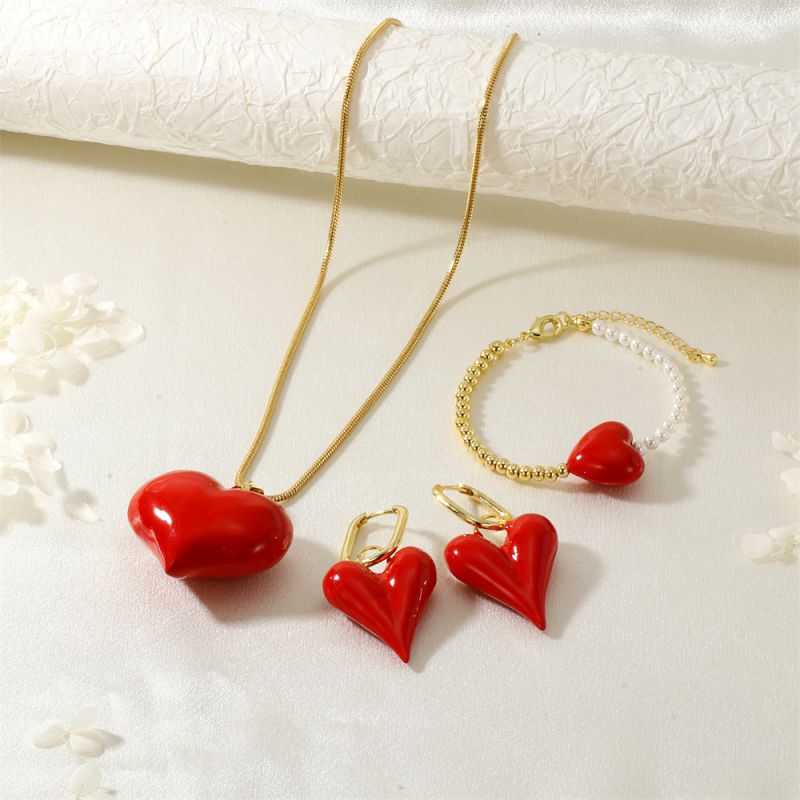 Necklace Gold-plated Copper Heart Necklace