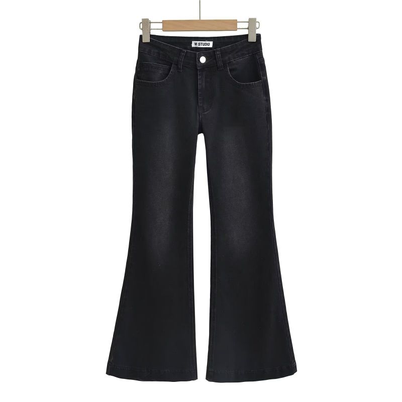 Pantalones De Mezclilla Con Corte De Bota