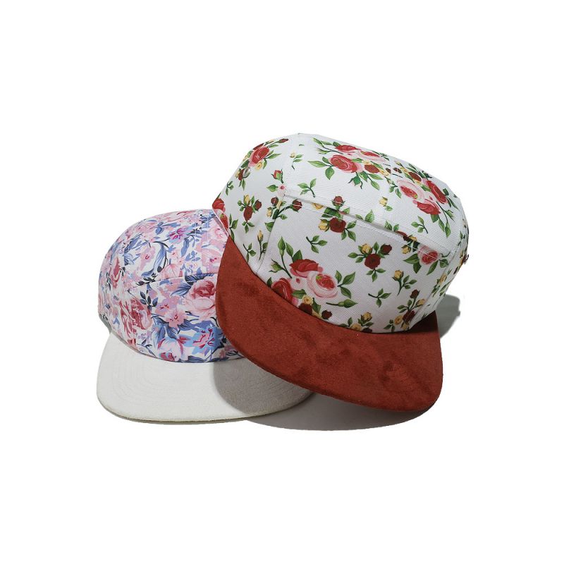 Gorra De Béisbol Con Visera Plana Y Estampado De Poliéster