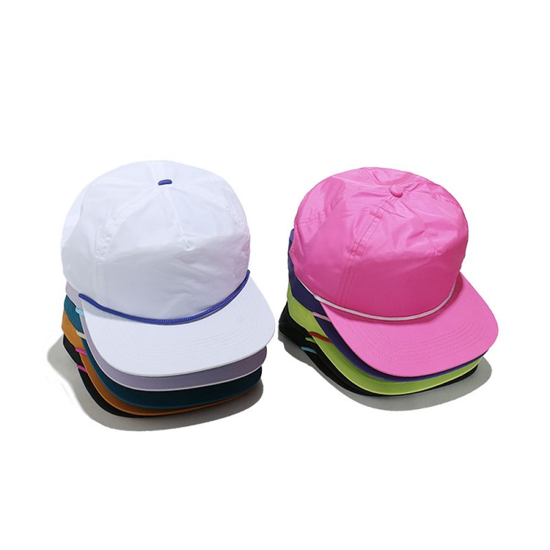 Gorra De Béisbol De Visera Plana Con Cordón