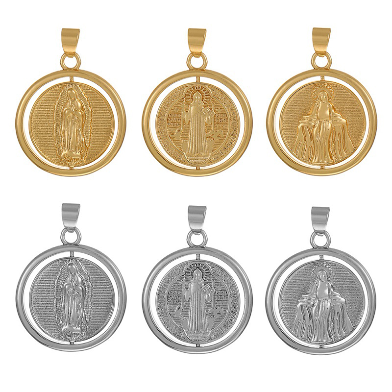 Accesorios De Retrato Con Forma Redonda De Cobre