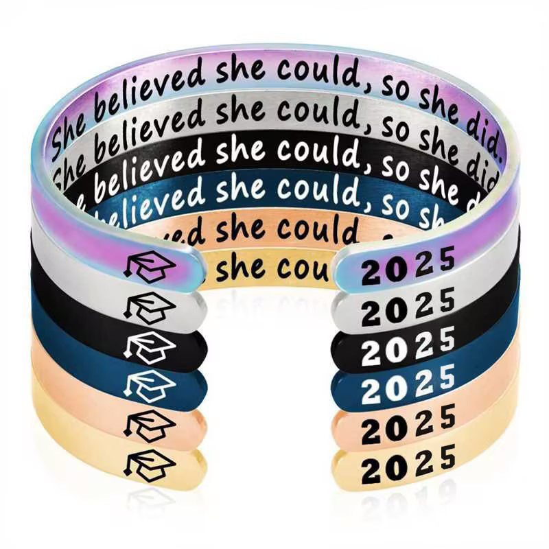Pulsera Redonda De Acero Inoxidable Personalizada