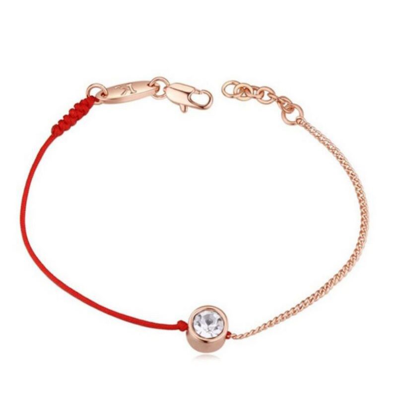 Pulsera Trenzada Con Cordón Curvo De Metal