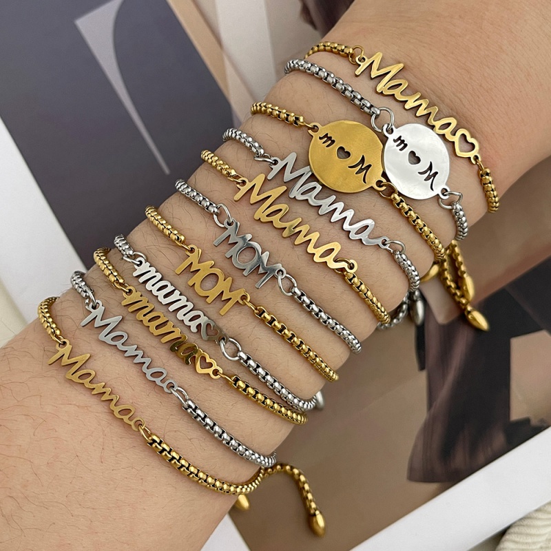 Pulsera De Acero De Titanio Para El Día De La Madre
