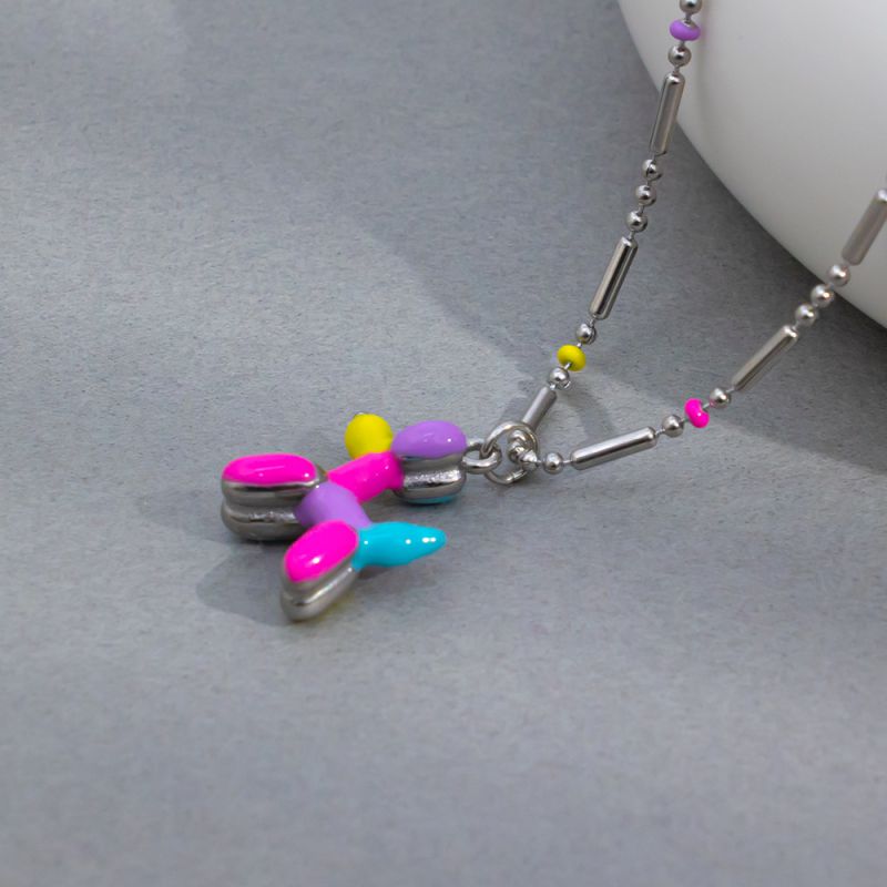 Collar De Acero Inoxidable Con Forma De Globo Para Perro
