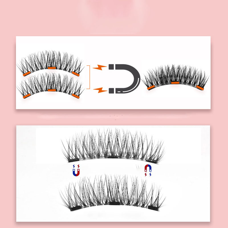 3+eyelash Curler Magnetic False Eyelashes + Eyelash Curler