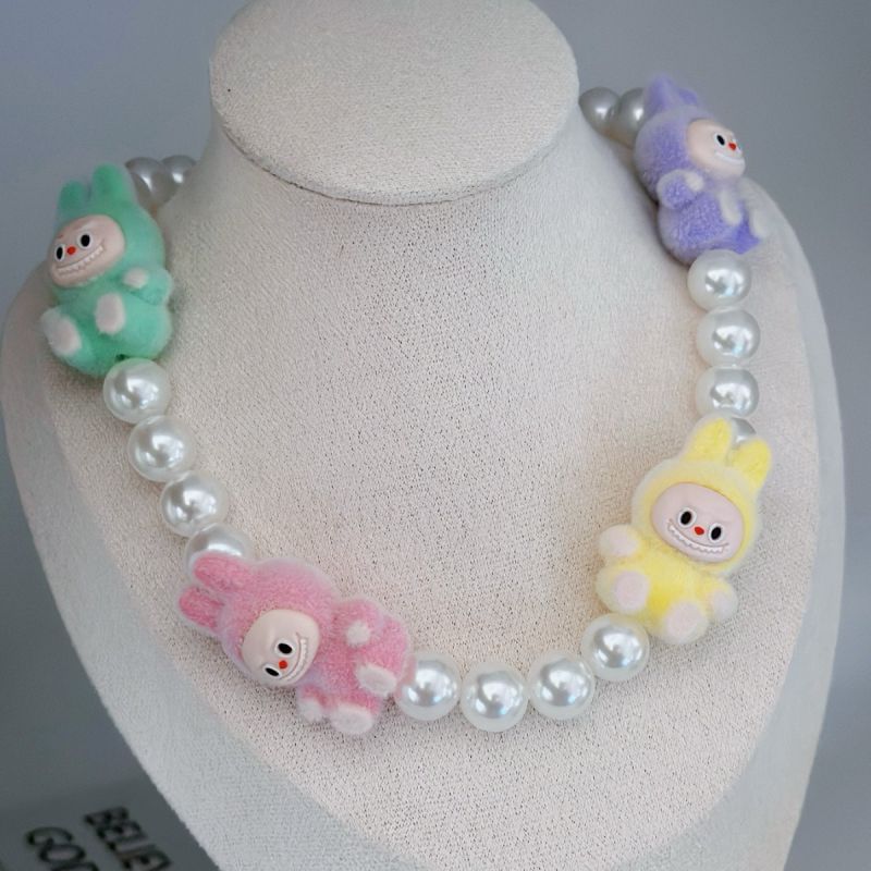 Cartoon Necklace Pearl Beaded Cartoon Bracelet