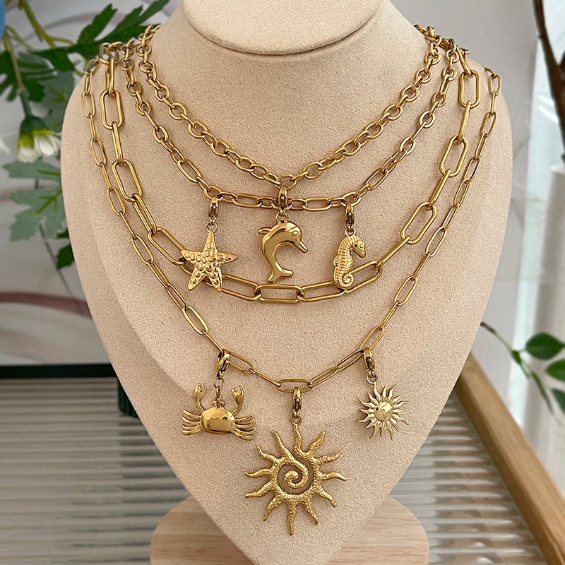 Gold 1 Titanium Steel Crab Lobster Clasp Accessories