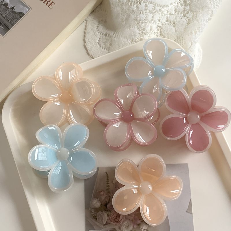 1#orange Pc Flower Clip