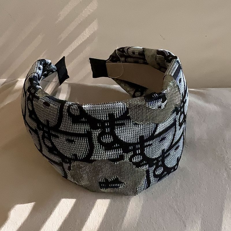 Diadema De Ala Ancha Con Estampado De Tela