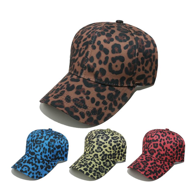 Gorra De Béisbol Con Estampado De Leopardo