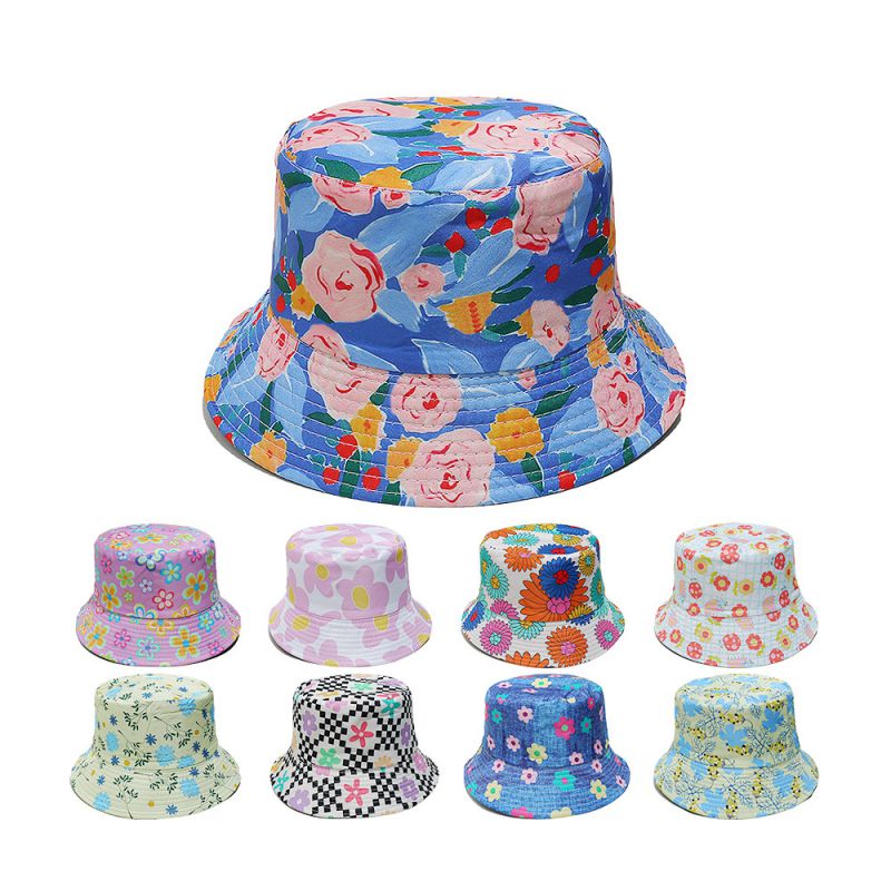 Sombrero De Pescador Con Estampado De Poliéster