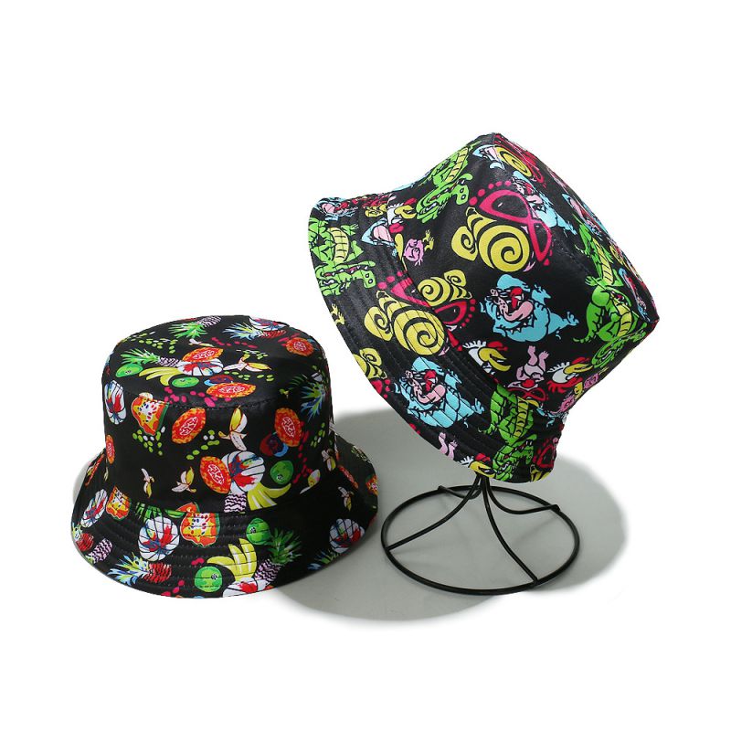 Sombrero De Pescador Con Estampado De Poliéster